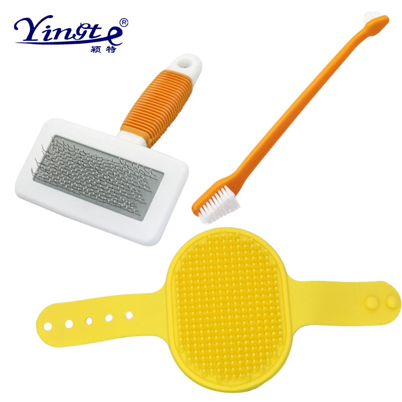 All-in-One Pet Grooming Kit with Brushes & Nail Clipper – Perfect for Travel