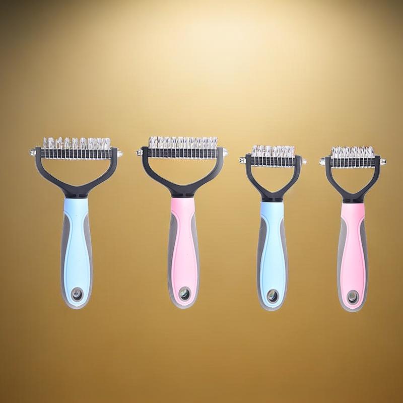 Double-Sided Stainless Steel Pet Grooming Comb for Dogs & Cats