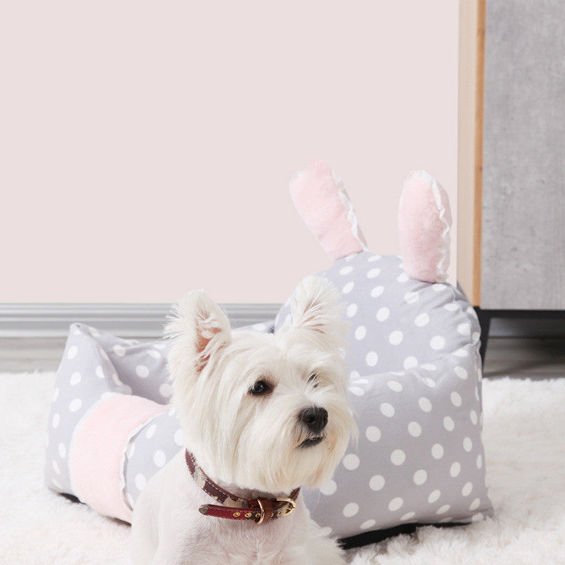 Washable Dog Bed with Removable Cushion – Universal Pet Bed for Dogs & Cats