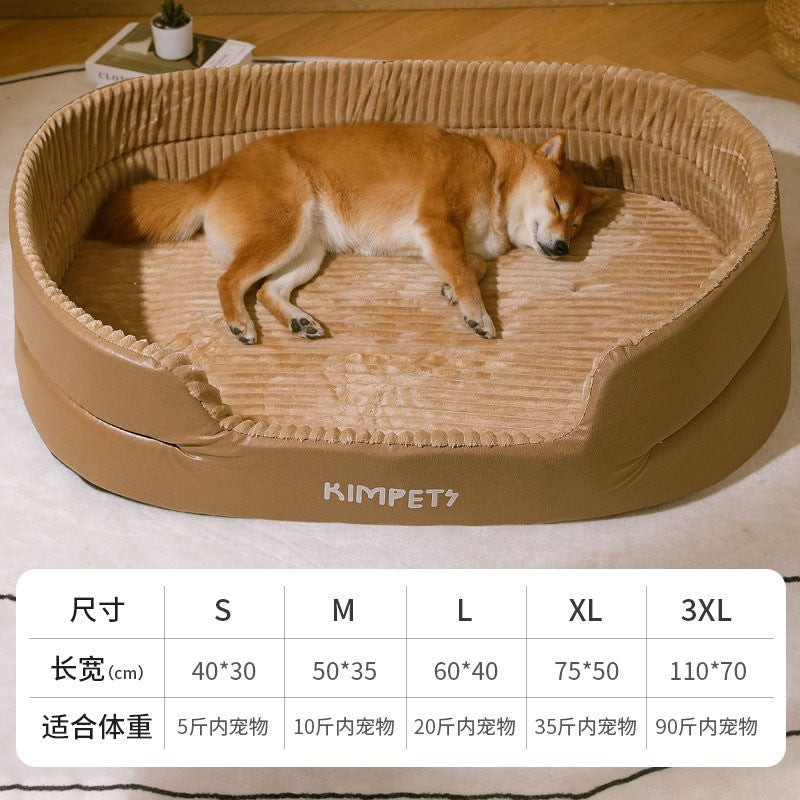Washable Dog Bed with Removable Cover | Soft Pet Bed for Dogs